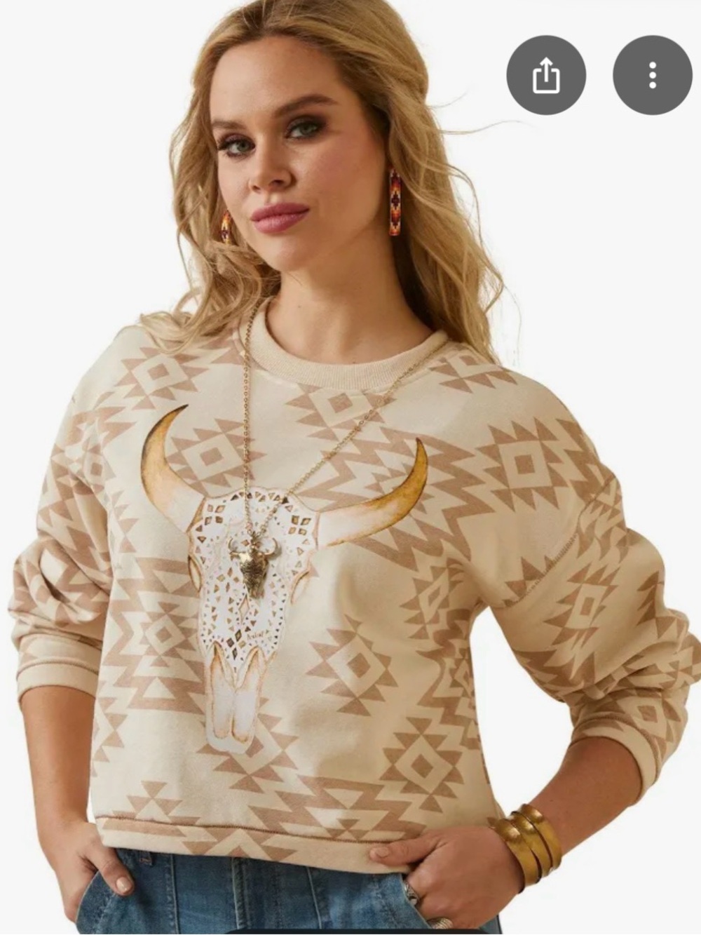 Ariat O’Keefe Sweatshirt in Brazilian Sand